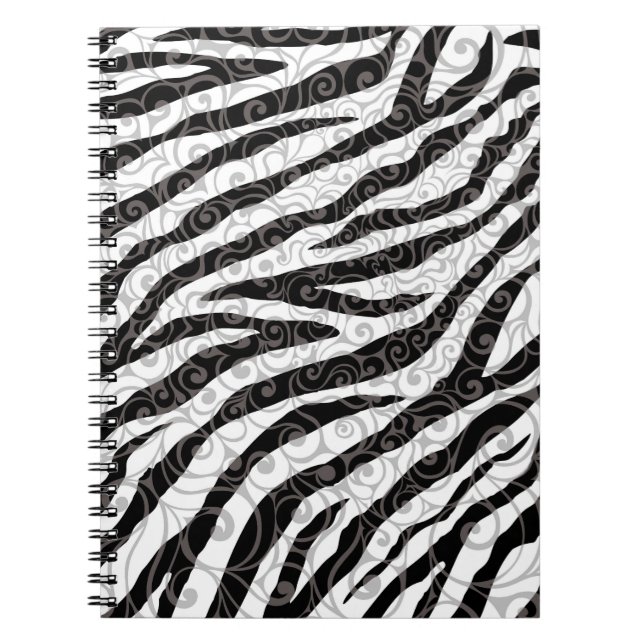 Carnet Design tourbillonnant Zebra (Devant)