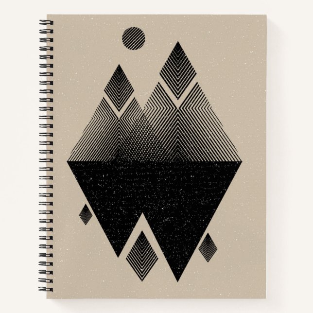Carnet Design triangulaire inspiré des scandinaves (Devant)