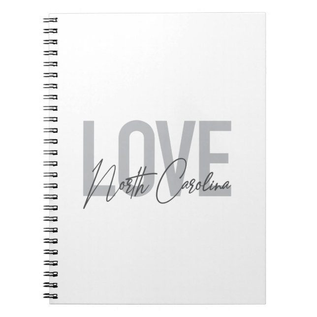 Carnet Design urbain simple, moderne, Amour Caroline du N (Devant)