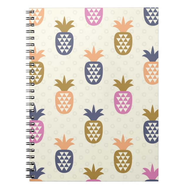 Carnet Design Vintage Motif sans ananas (Devant)