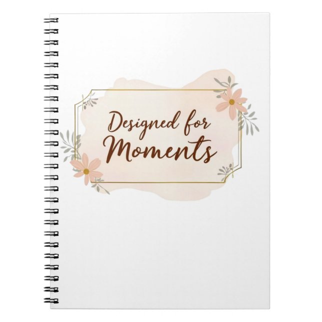 Carnet Designed for Moments – Soft Watercolor  (Devant)