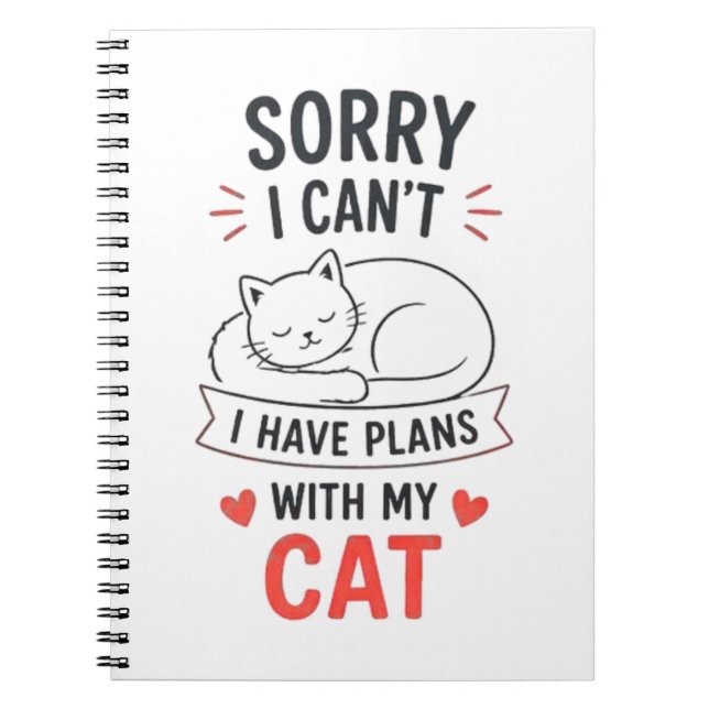Carnet Désolé je ne peux pas j'ai des projets avec mon ch (Devant)