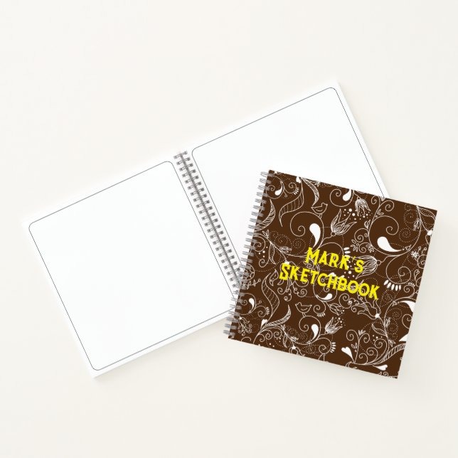 carnet d'esquisses de mandala customisé (Intérieur)