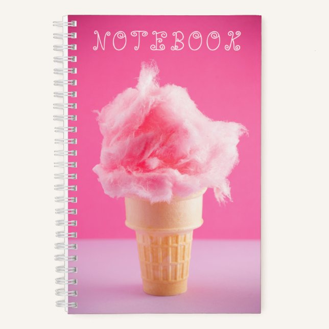 Carnet Dessert Rose Cone Coton Cute (Recto)