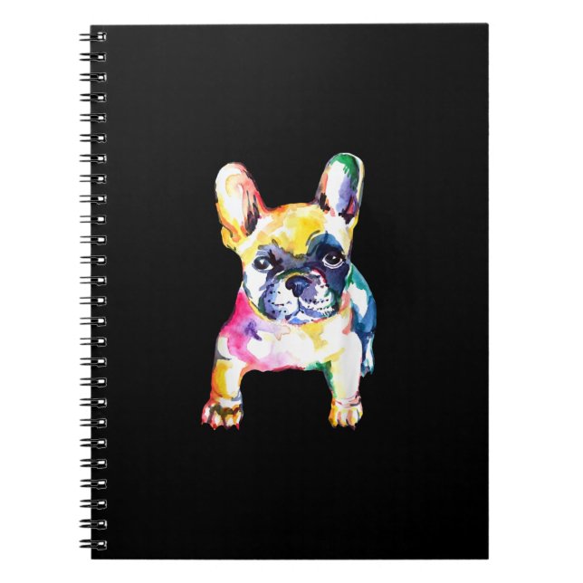 Carnet Dessin à la main de Bulldog Français (Devant)