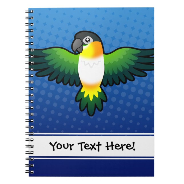 Carnet Dessin animé Caique / Inséparable / Pionus / Perro (Devant)
