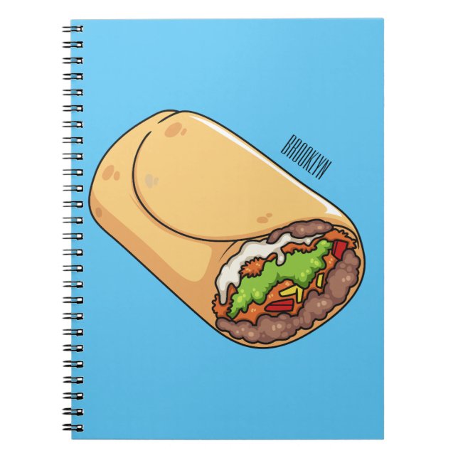 Carnet dessin animé de Burrito (Devant)