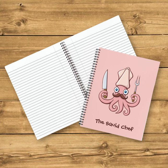 Carnet Dessin animé de chef calamar (Créateur téléchargé)
