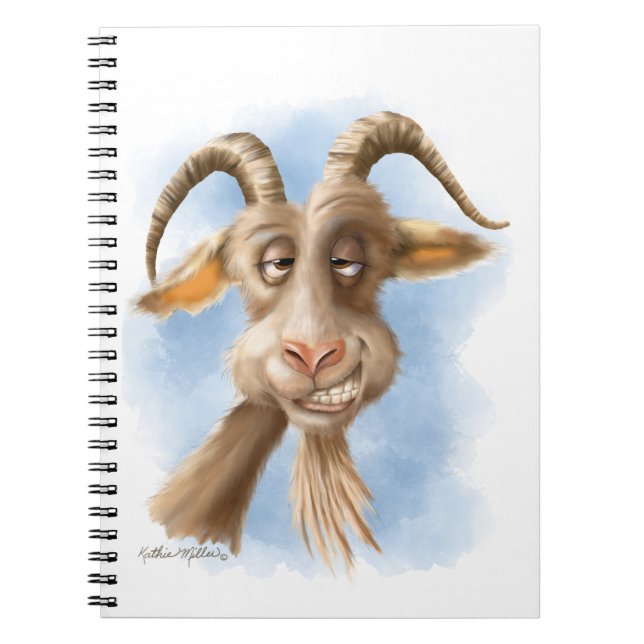 Carnet Dessin animé de chèvre amusant (Devant)