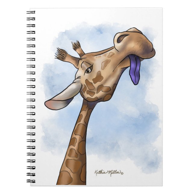 Carnet Dessin animé de girafe condescendant (Devant)