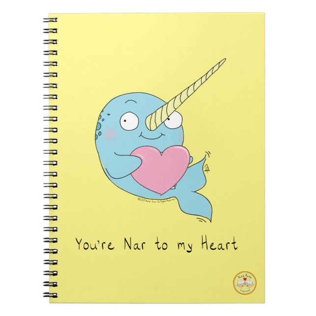 Carnet Dessin animé de narval mignon pour enfants (Devant)