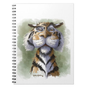 Carnet Dessin animé de tigre contrarié