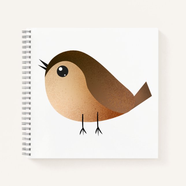 Carnet Dessin animé d'oiseau moineau (Devant)