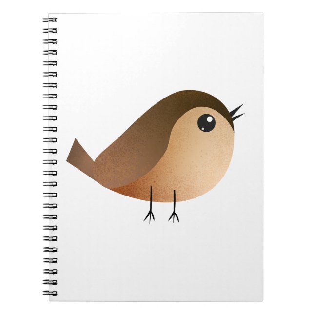 Carnet Dessin animé d'oiseau moineau (Devant)