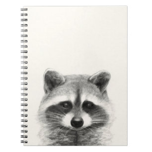 Carnet Dessin au crayon de Raccoon