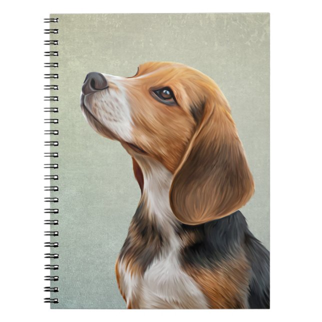 Carnet Dessin Beagle de chien 7 (Devant)