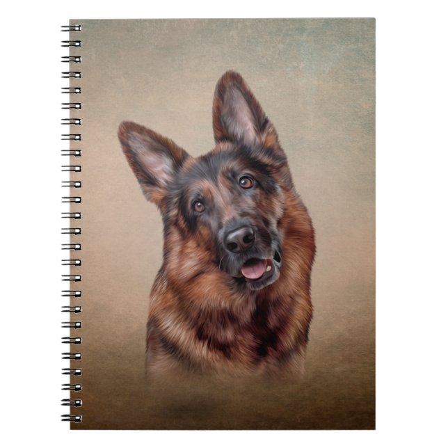 Carnet Dessin Chien berger allemand (Devant)