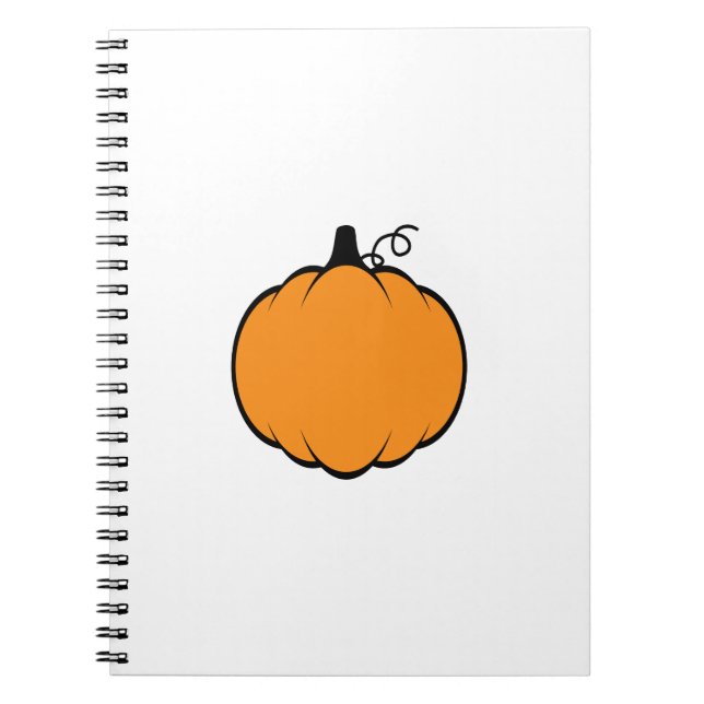 Carnet Dessin Citrouille de la saison automnale (Devant)