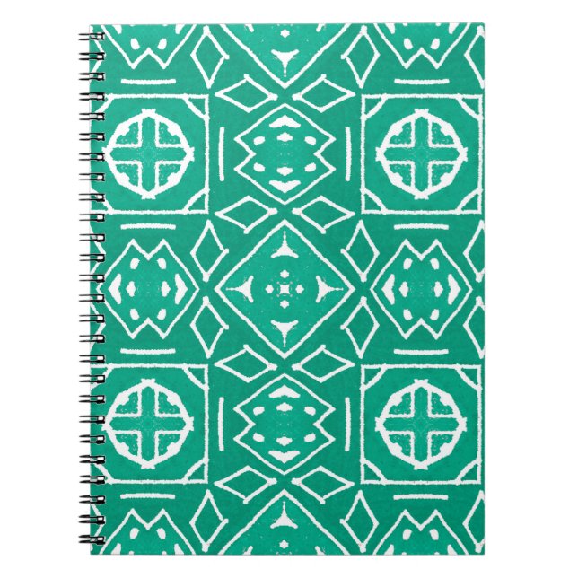 Carnet Dessin d'art africain. Impression tribale. Ikat Ch (Devant)