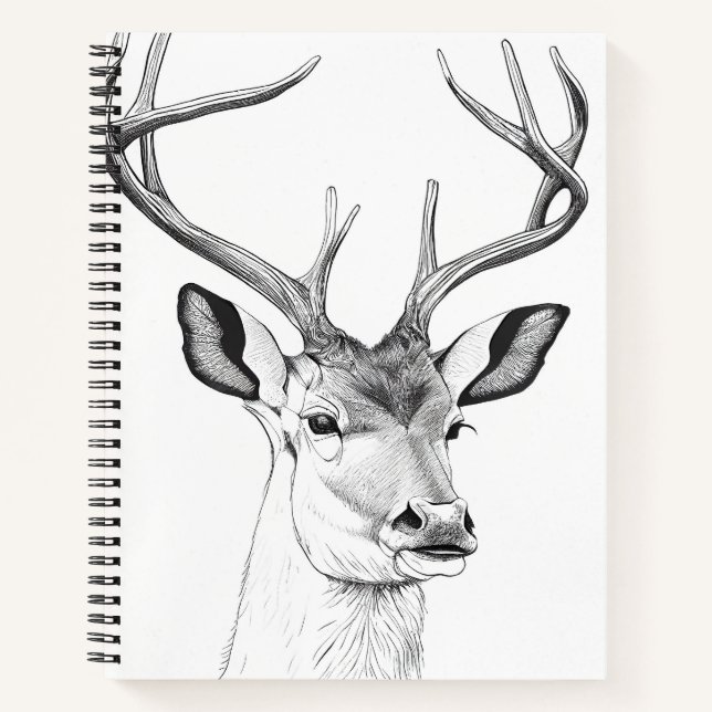 Carnet Dessin d'art d'illustrations d'animaux de la natur (Devant)