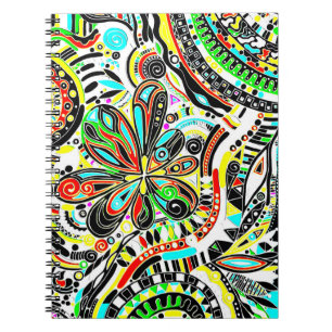 Carnet Dessin d'art fantastique - Fleurs abstraites 3