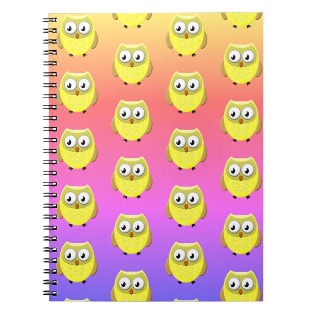 Carnet Dessin de bébé hibou (Devant)