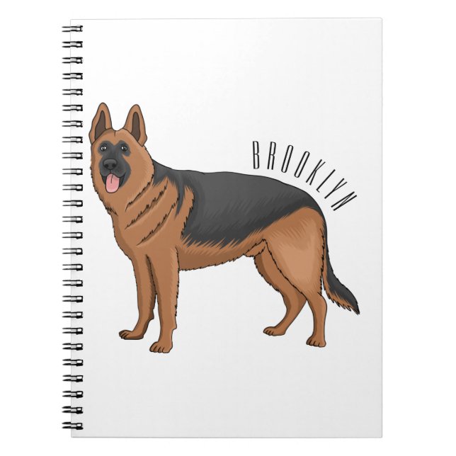 Carnet dessin de berger allemand (Devant)