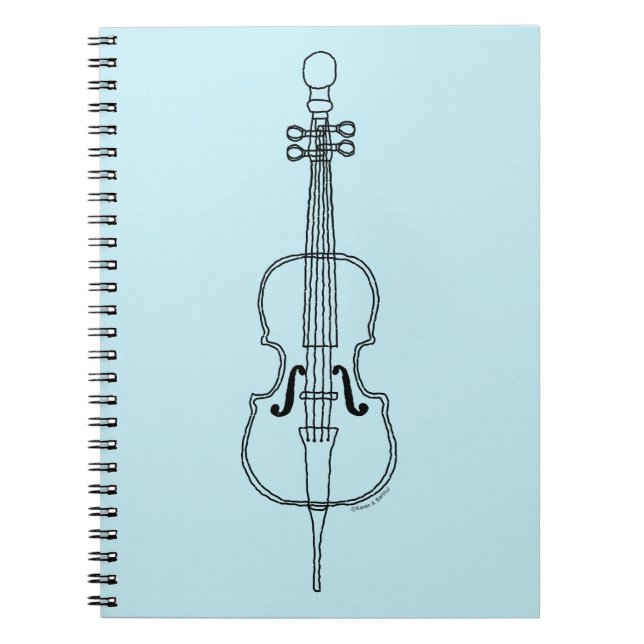 Carnet Dessin de cello (Devant)