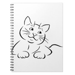 Carnet Dessin de chat animal Feline Kitten Kittie Dessin