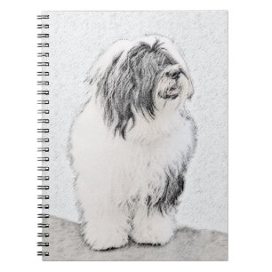 Carnet Dessin de collie à oreilles - Joli art original de