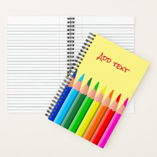 Carnet Dessin de crayons colorés
