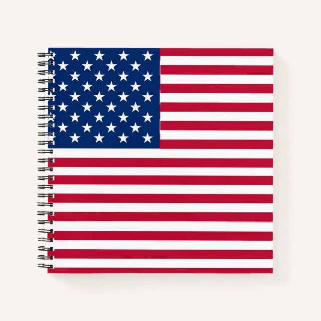 Carnet Dessin de fierté de drapeau américain USA (Devant)
