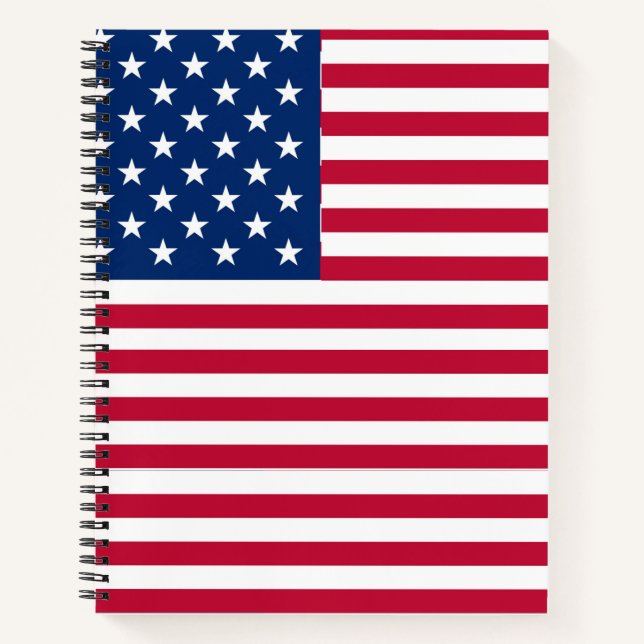 Carnet Dessin de fierté de drapeau américain USA (Devant)