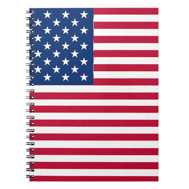 Carnet Dessin de fierté de drapeau américain USA (Devant)