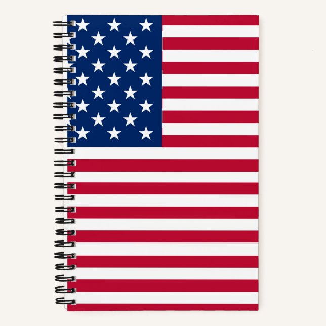 Carnet Dessin de fierté du drapeau américain USA (Recto)