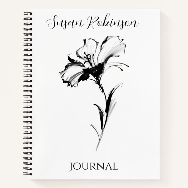 Carnet Dessin de fleur  (Devant)