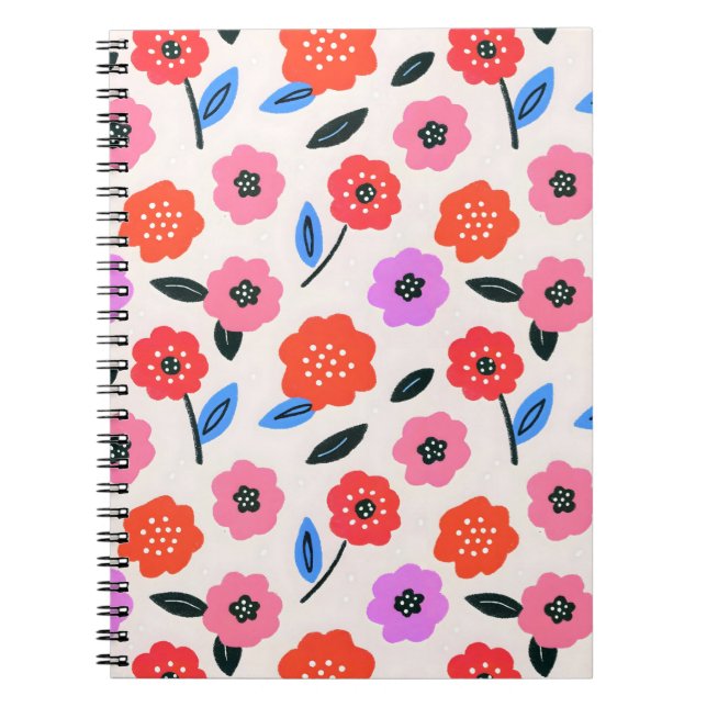 Carnet dessin de fleurs de Han (Devant)