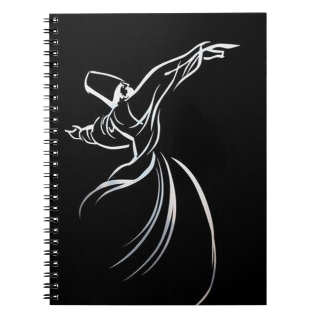 Carnet Dessin De Ligne Dervish Style De Calligraphe En Bl (Devant)