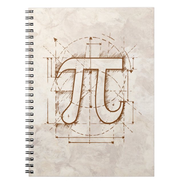 Carnet Dessin de nombre de pi (Devant)