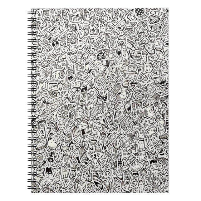 Carnet Dessin de visages de dessins animés drôles (Devant)