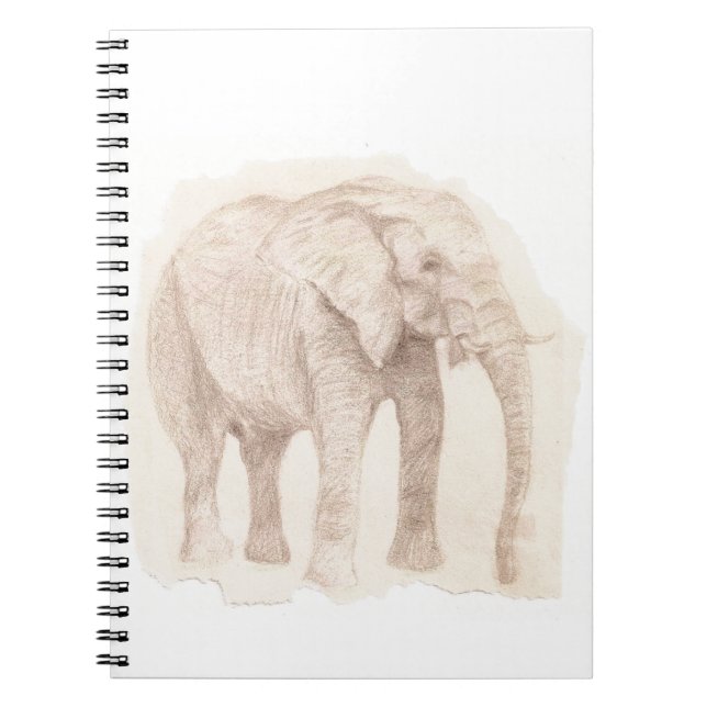 Carnet Dessin d'éléphant d'art (Devant)