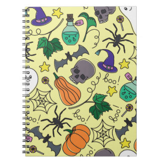 Carnet Dessin d'Halloween : Motif Vintage vibrant