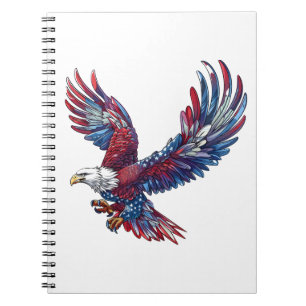 Carnet Dessin d'un aigle, concept 4 juillet