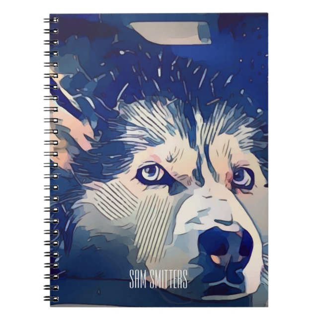 Carnet Dessin enroué élégant stylisé (Devant)