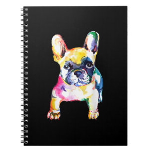 Carnet Dessin Français Bulldog original aquarelle