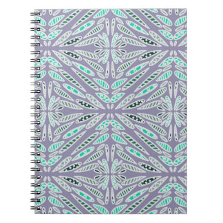 Carnet Dessin funky floral géométrique