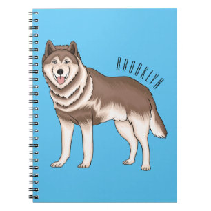 Carnet dessin humoristique sibérien husky