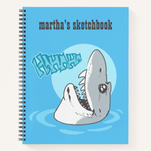 Carnet dessin humoristique sur le requin