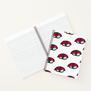 Carnet Dessin Kawaii Sushi, Riz de Poisson et Algues