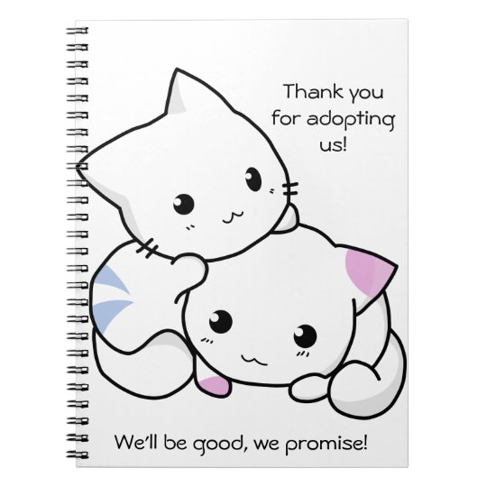 Carnet Dessin Mignon De Chaton De Garcon Et De Fille Dans Zazzle Fr